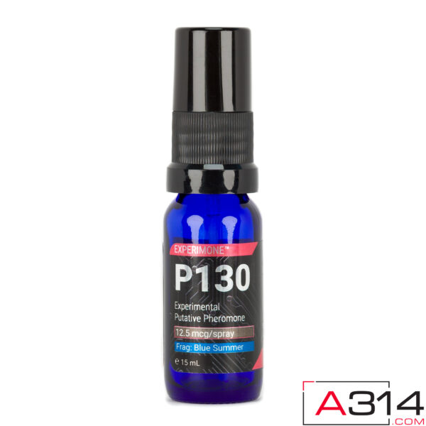 P130 Experimental Pheromone Spray Reduce Social Anxiety 15mL Bottle in Blue Summer Fragrance
