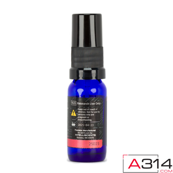 P130 Experimental Pheromone Spray Reduce Social Anxiety 15mL Bottle in Game Fragrance - Side view