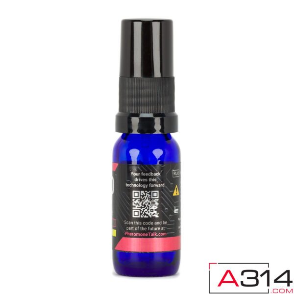 P130 Experimental Pheromone Spray Reduce Social Anxiety 15mL Bottle in Game Fragrance - Side view