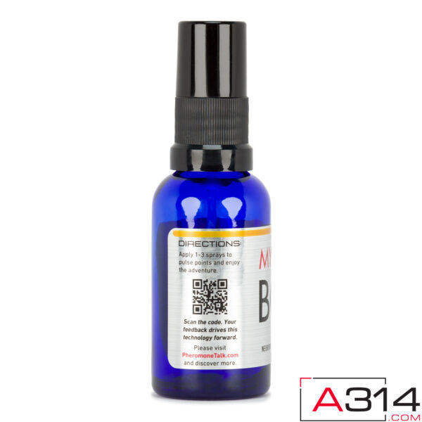 Mystery Boy Pheromone Party Cologne For Gay Men - 30mL Bottle in Androtics Neroli Fragrance - Side View