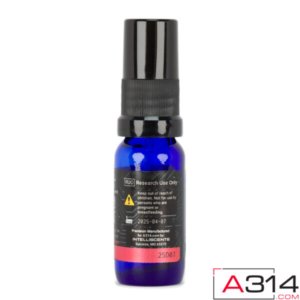 P93 Experimental Pheromone Spray 15mL Bottle in Androtics Neroli Fragrance - Side View