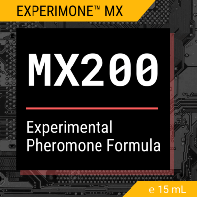 MX200 Experimental Pheromone Formula product label from the Experimone™ MX series