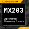 MX203 Experimental Pheromone Formula product label from the Experimone™ MX series